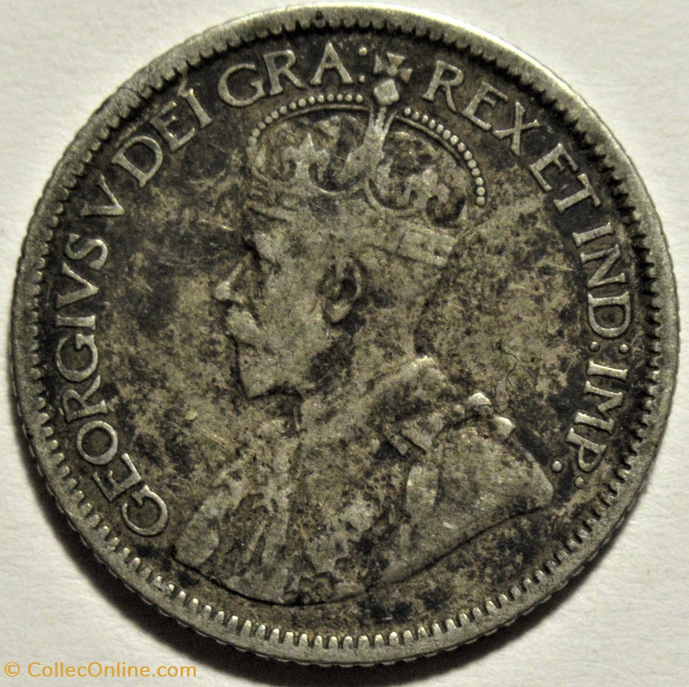 George V - 10 Cents 1921 monnaies monde canada george v 10 cents 1921