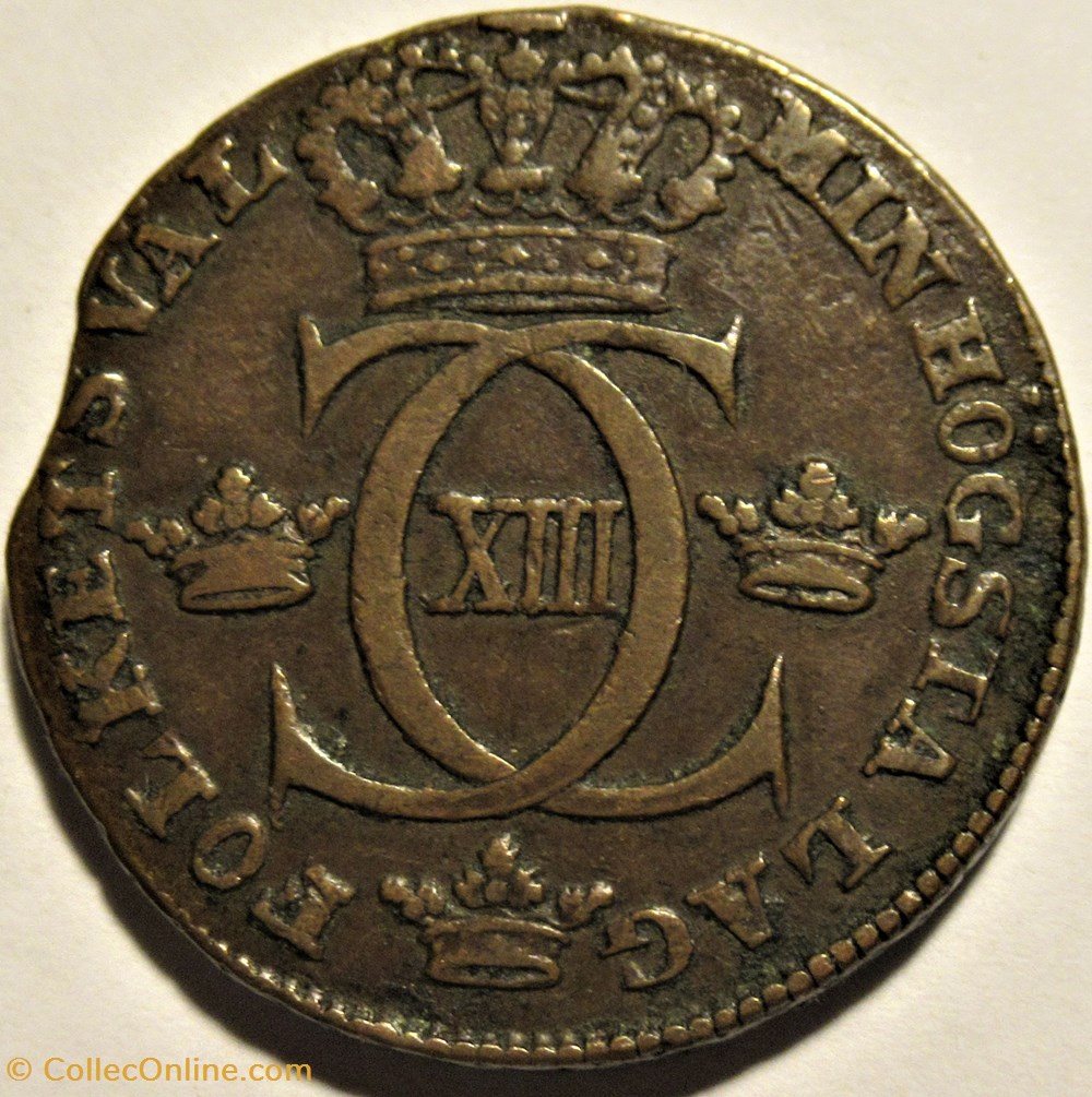 monnaies monde suede sweden karl xiii 1 2 skilling 1815