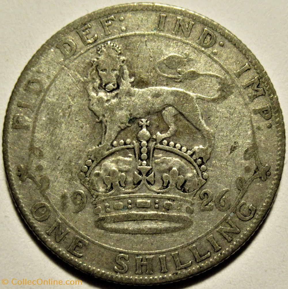 George V - One Shilling 1926 - Great Britain 3 monnaies monde royaume uni george v one shilling 1926 great britain