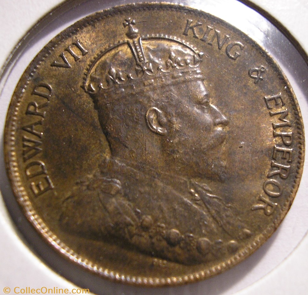 Edward VII - One Cent 1904 - Hong Kong - Coins - World