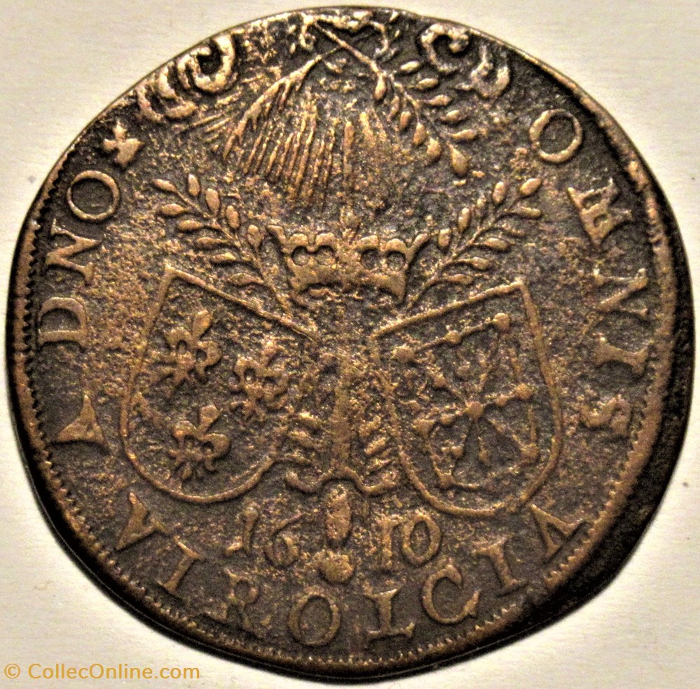 Henri IV à cheval - 1610 - Légende inversée - Jeton de Nuremberg monnaies paranumismatique jetons poids henri iv a cheval 1610 legende inversee jeton de nuremberg