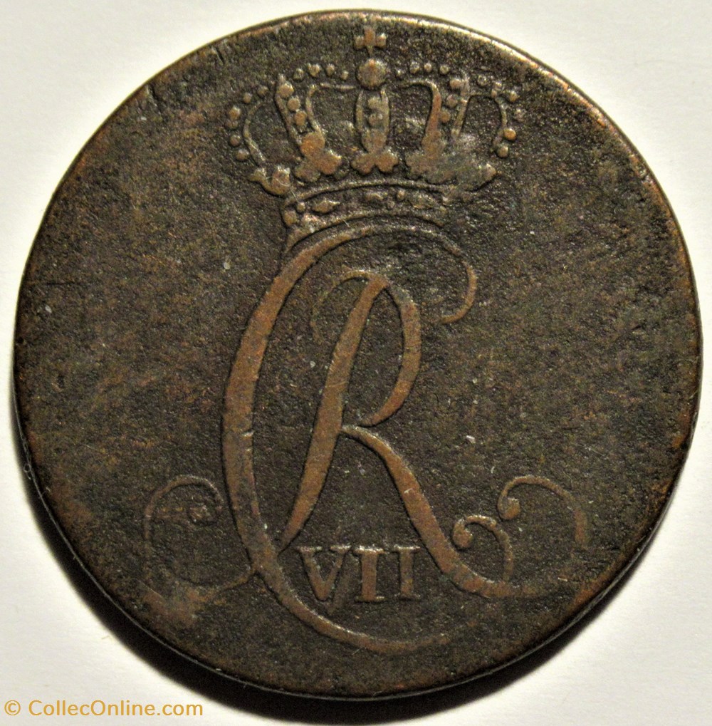 Duchy of Schleswig-Holstein - 1 Sechsling 1787 - Christian VII Denmark 2 monnaies monde allemagne duchy of schleswig holstein 1 sechsling 1787 christian vii denmark