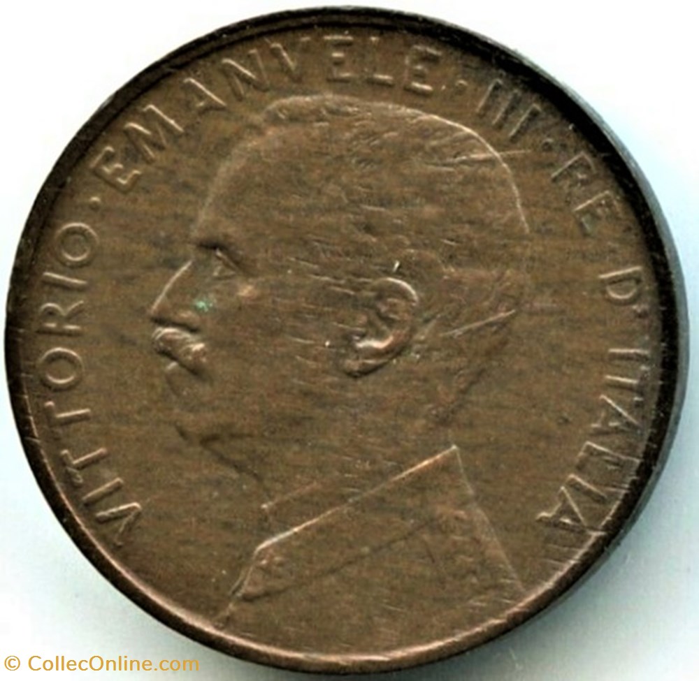 1915 Regno d'Italia, Centesimo, Roma - Vittorio Emanuele III 2 monnaies monde italie 1915 regno italia centesimo roma vittorio emanuele iii