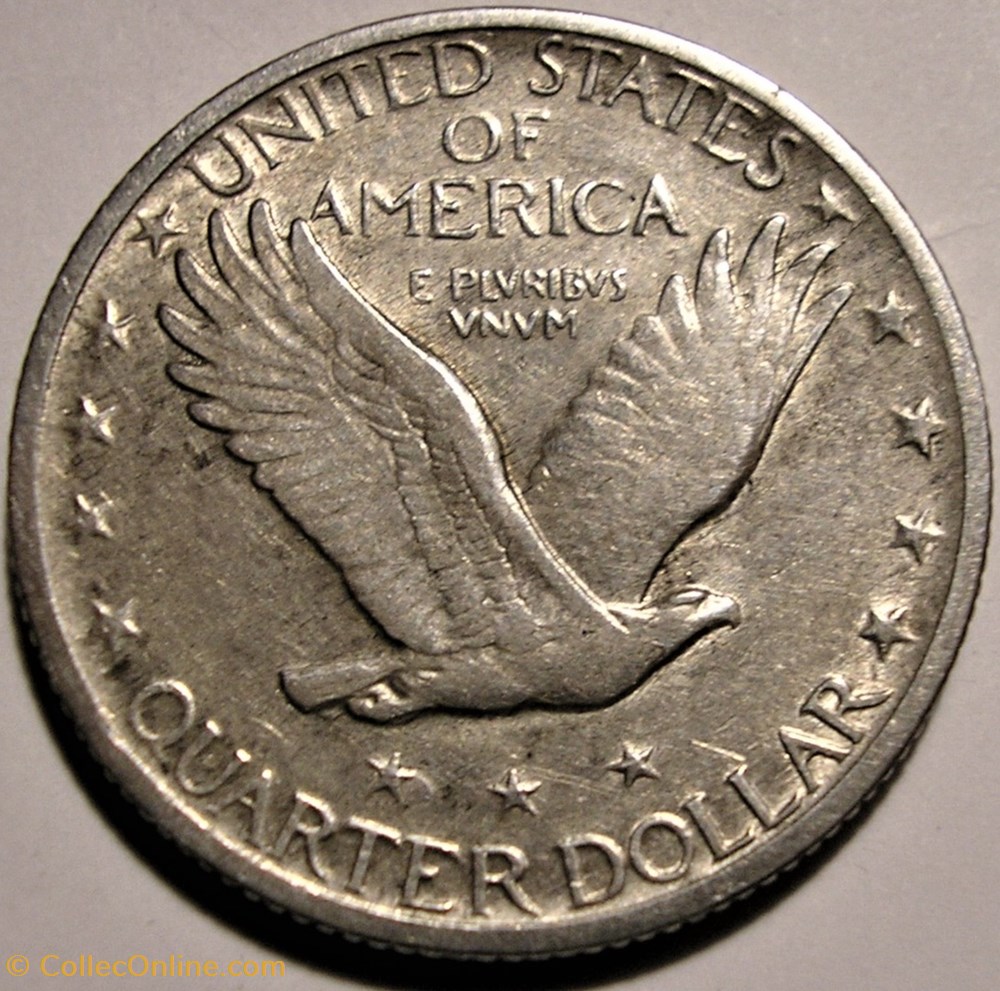 1917 Quarter Dollar - 2nd Type monnaie monde etat uni 1917 quarter dollar 2nd type