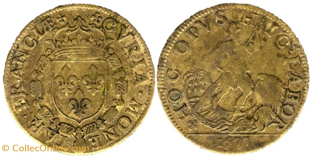 Henri III - 1577, Jeton de la Cour des Monnaies paranumismatique jetons poids henri iii 1577 jeton de la cour des monnaies
