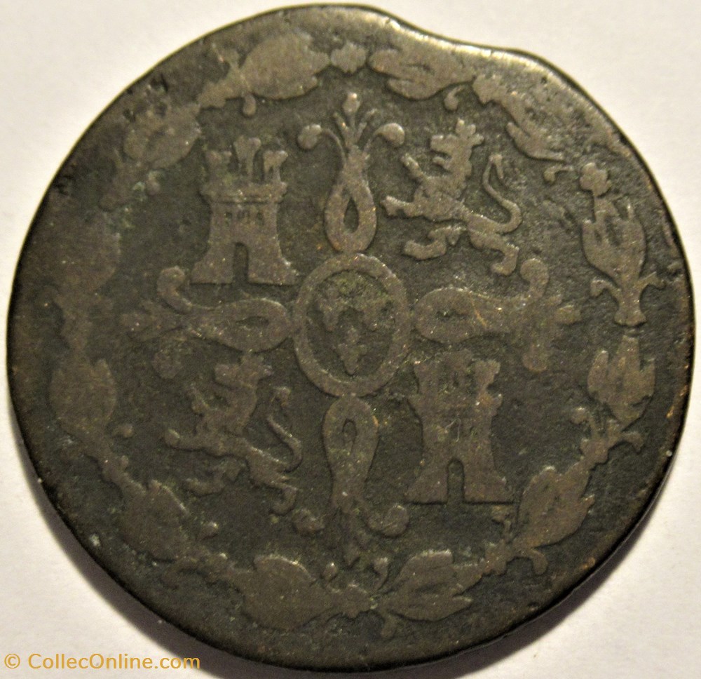 1788 - 8 Maravedis Segovia - Carlos III de España 3 monnaies monde espagne 1788 8 maravedis segovia carlos iii de espana