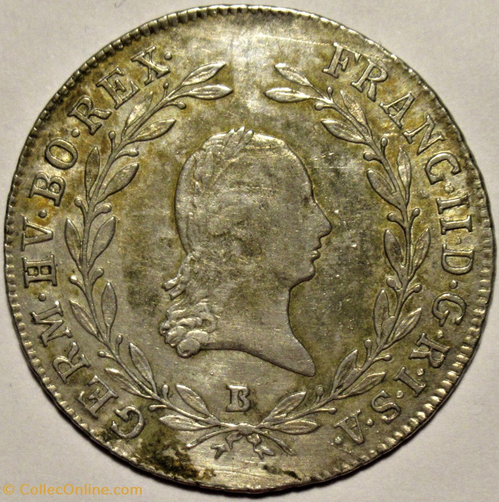 1804 Kremnica, 20 Kreuzer - Franz II of Austria monnaies monde autriche 1804 kremnica 20 kreuzer franz ii of austria