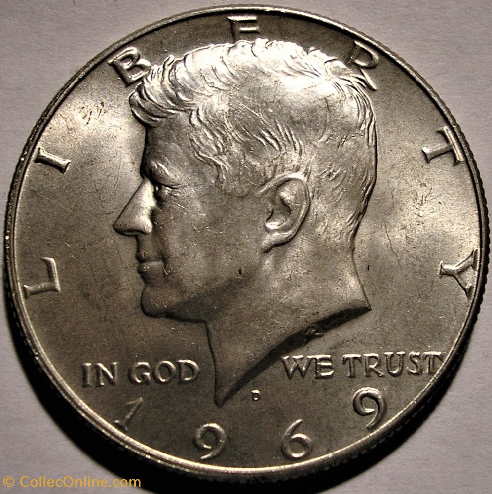 monnaie monde etat uni 1969 denver half dollar ex 2