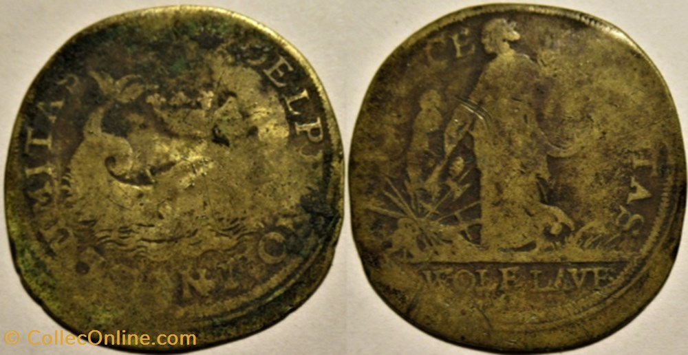Jeton pour le Dauphiné, Rechenpfennig, Nuremberg, ca. 1612-50 monnaies jetons mereaux jeton pour le dauphine rechenpfennig nuremberg ca 1612 50