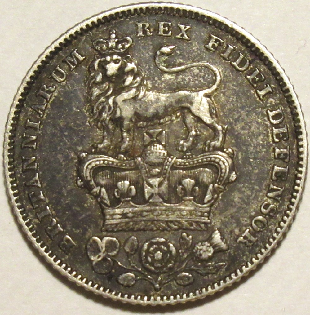 George IV - 6 Pence 1826 - Great Britain monnaies monde royaume uni george iv 6 pence 1826 great britain