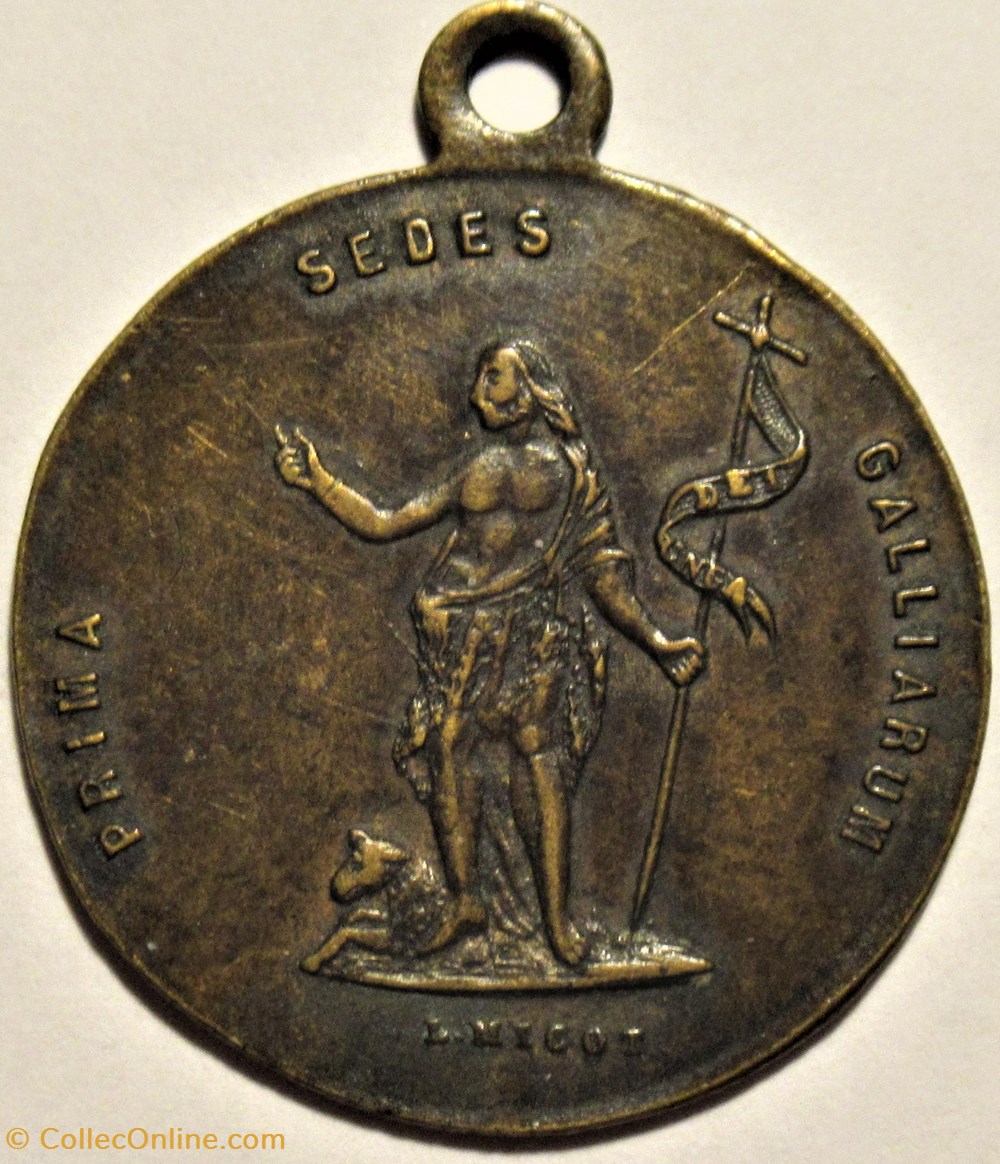 patrimoine religieux souvenir medaille du grand jubile de la primatiale saint jean a lyon en 1886