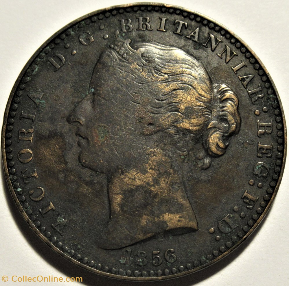 Victoria - One Penny 1856 - Nova Scotia (ex.2) monnaies monde canada victoria one penny 1856 nova scotia ex 2