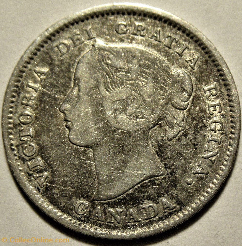 monnaies monde canada victoria 5 cents 1891 ex 2
