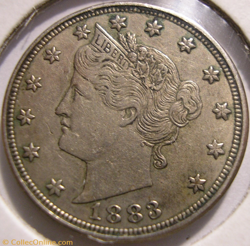 1883 5 Cents (ex.3) monnaie monde etat uni 1883 5 cents ex 3