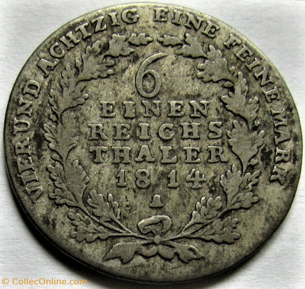 Friedrich Wilhelm III - ⅙ Thaler 1814 Berlin, Kingdom of Prussia 3 monnaies europe medievale saint empire romain germanique friedrich wilhelm iii thaler 1814 berlin kingdom of prussia
