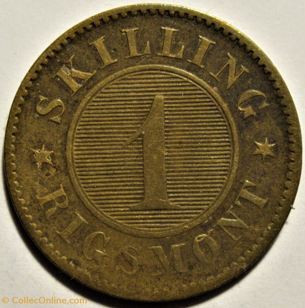 monnaies monde danemark frederik vii denmark 1 skilling rigsm nt 1856