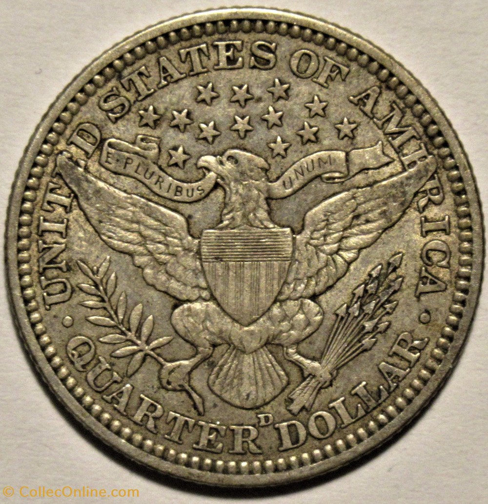 1914 Denver Quarter $ monnaies monde etats unis 1914 denver quarter