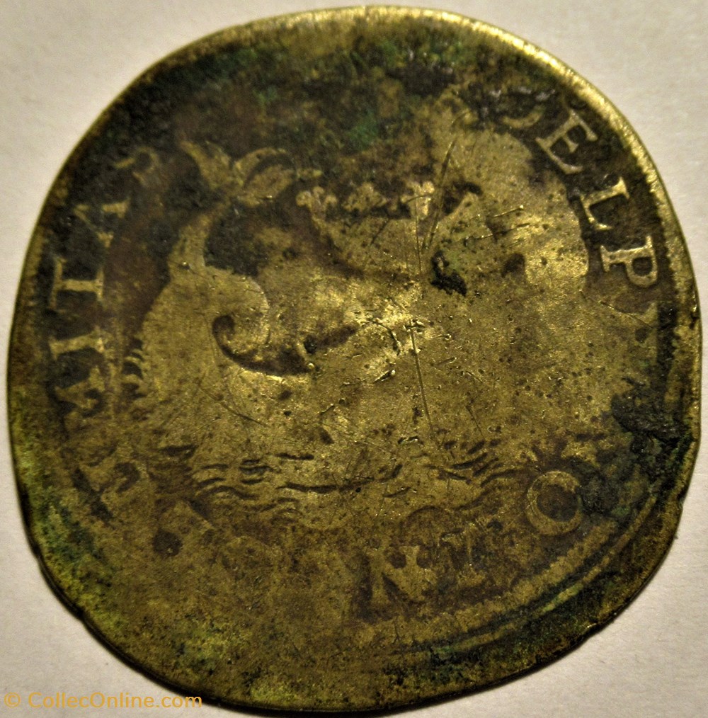 Jeton pour le Dauphiné, Rechenpfennig, Nuremberg, ca. 1612-50 2 monnaies jetons mereaux jeton pour le dauphine rechenpfennig nuremberg ca 1612 50
