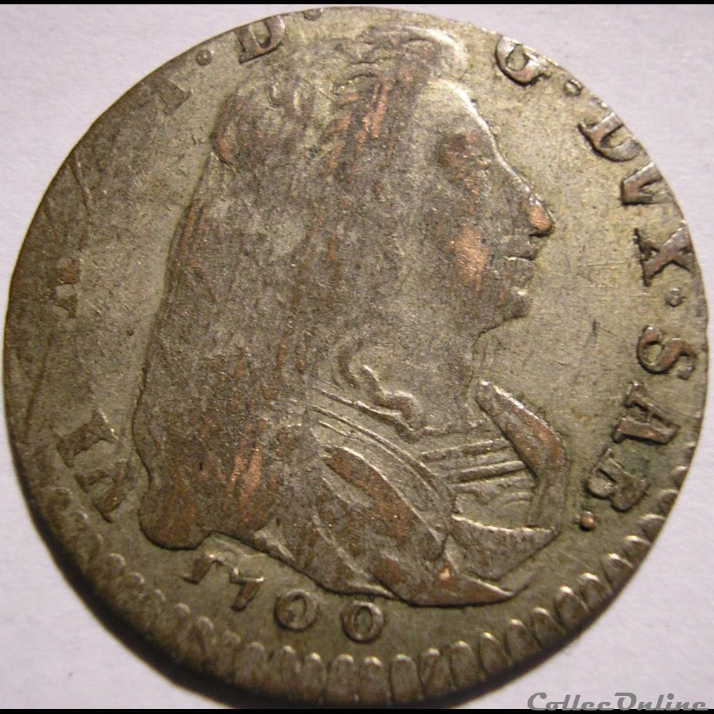 monnaies europe medievale france feodales 1700 duche de savoie 5 soldi vittorio amedeo ii