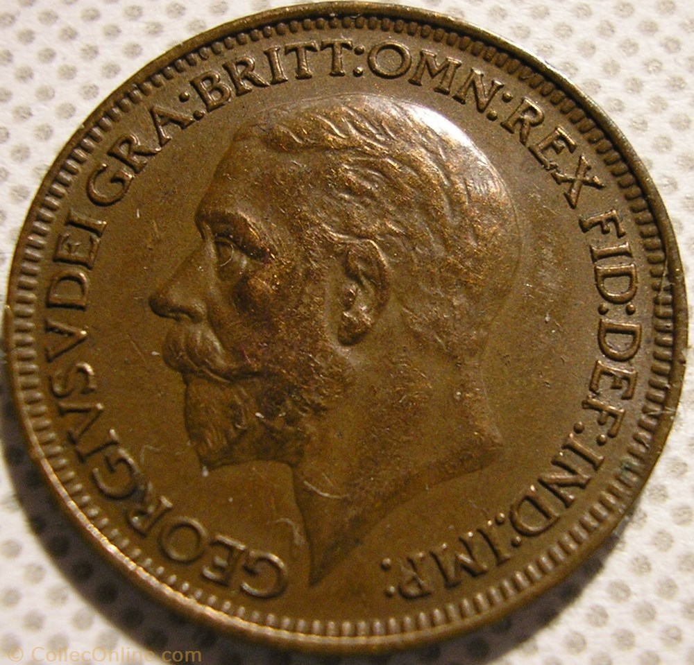 George V - Farthing 1932 - Great Britain (ex.2) monnaies monde royaume uni george v farthing 1932 great britain ex 2