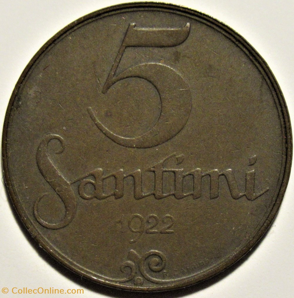monnaies monde lettonie latvia republic of 5 santimi 1922