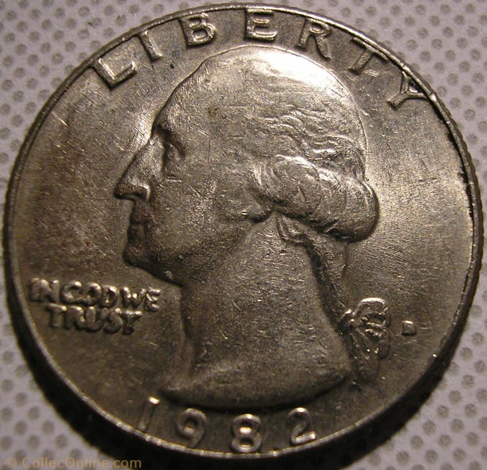 1982 Denver Quarter Dollar monnaie monde etat uni 1982 denver quarter dollar