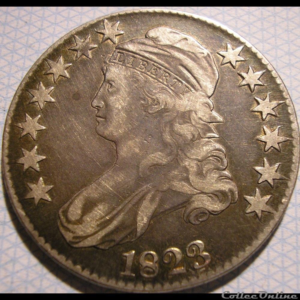 1823 Capped Bust Lettered Edge monnaie monde etat uni 1823 capped bust lettered edge