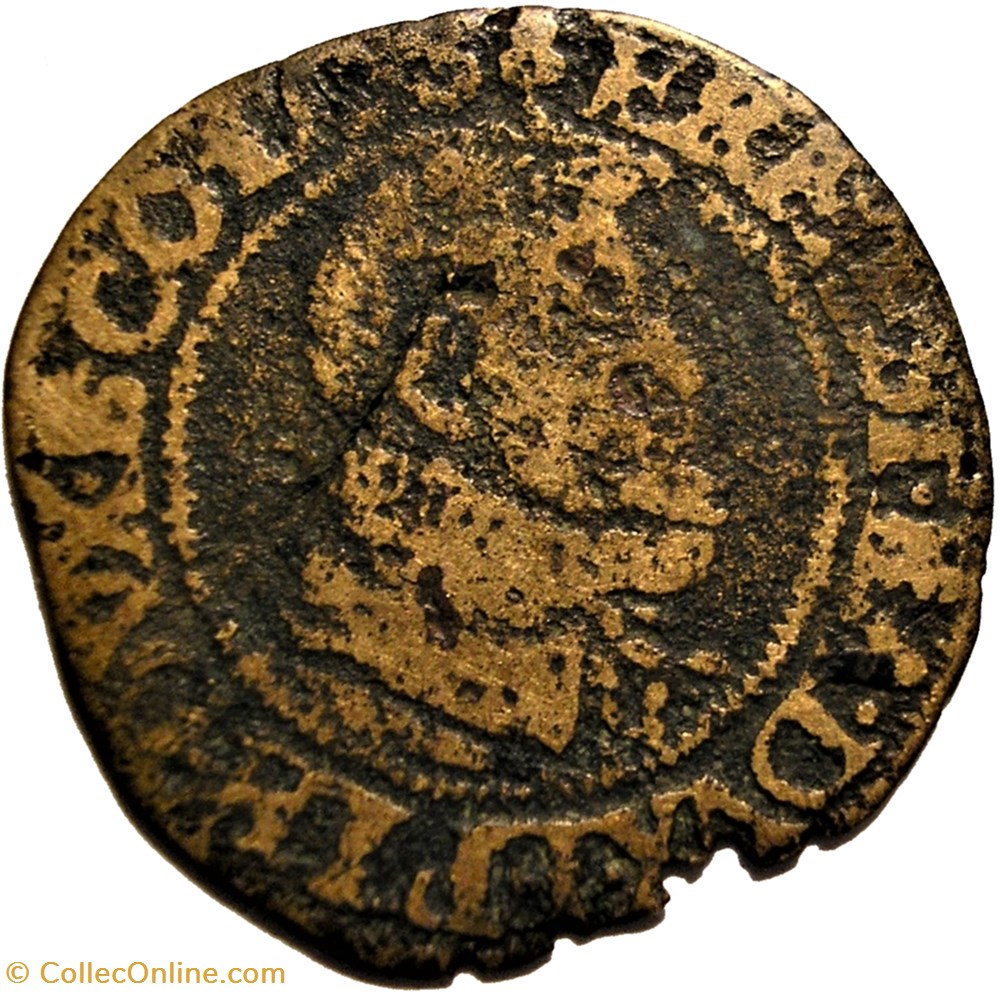 1583 Ernest of Bavaria, 12 Sols Brûlé - Principality of Liege monnaies europe medievale saint empire romain germanique 1583 ernest of bavaria 12 sols brule principality of liege