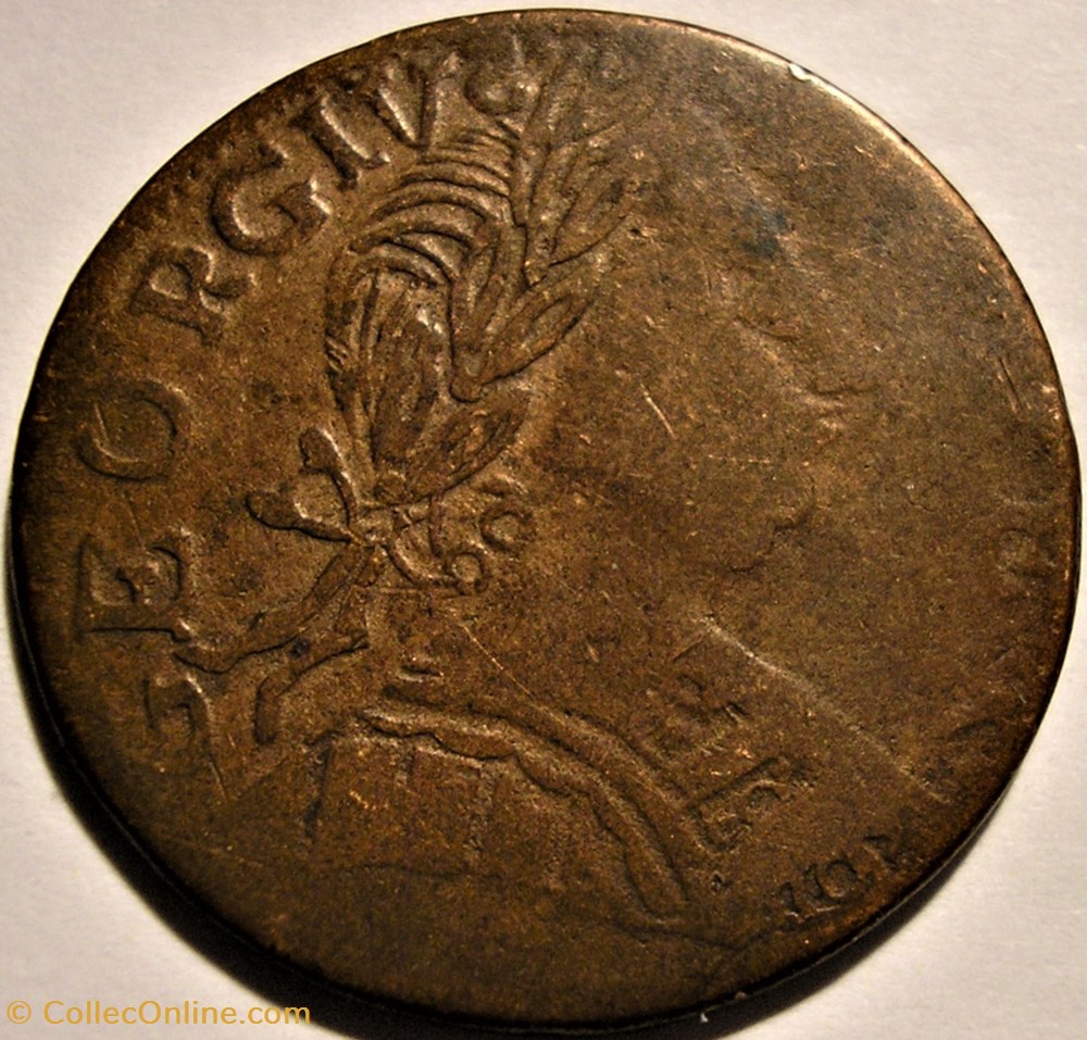 monnaie monde royaume uni 1775 half penny no regal george iii great britain ex 13 error