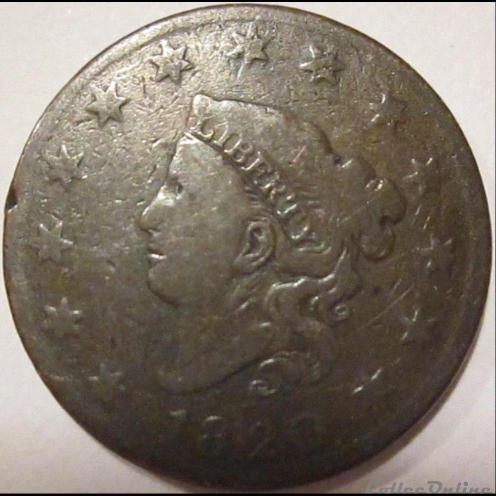 1820 One Cent monnaie monde etat uni 1820 one cent