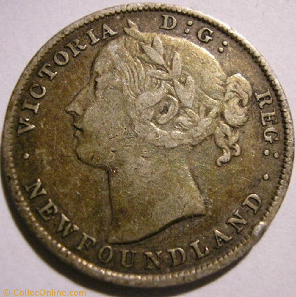 Victoria - 20 Cents 1896 Newfoundland (ex.2) monnaie monde canadum victoria 20 cents 1896 newfoundland ex 2