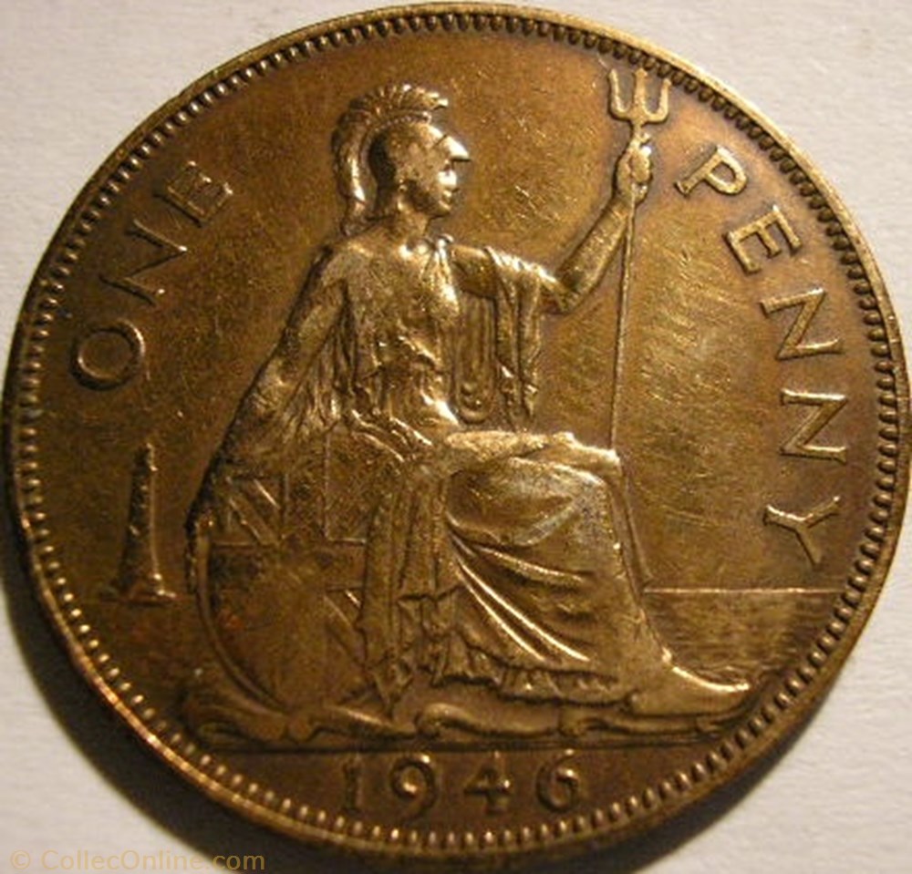 George VI - One Penny 1946 - UK monnaies monde royaume uni george vi one penny 1946 uk