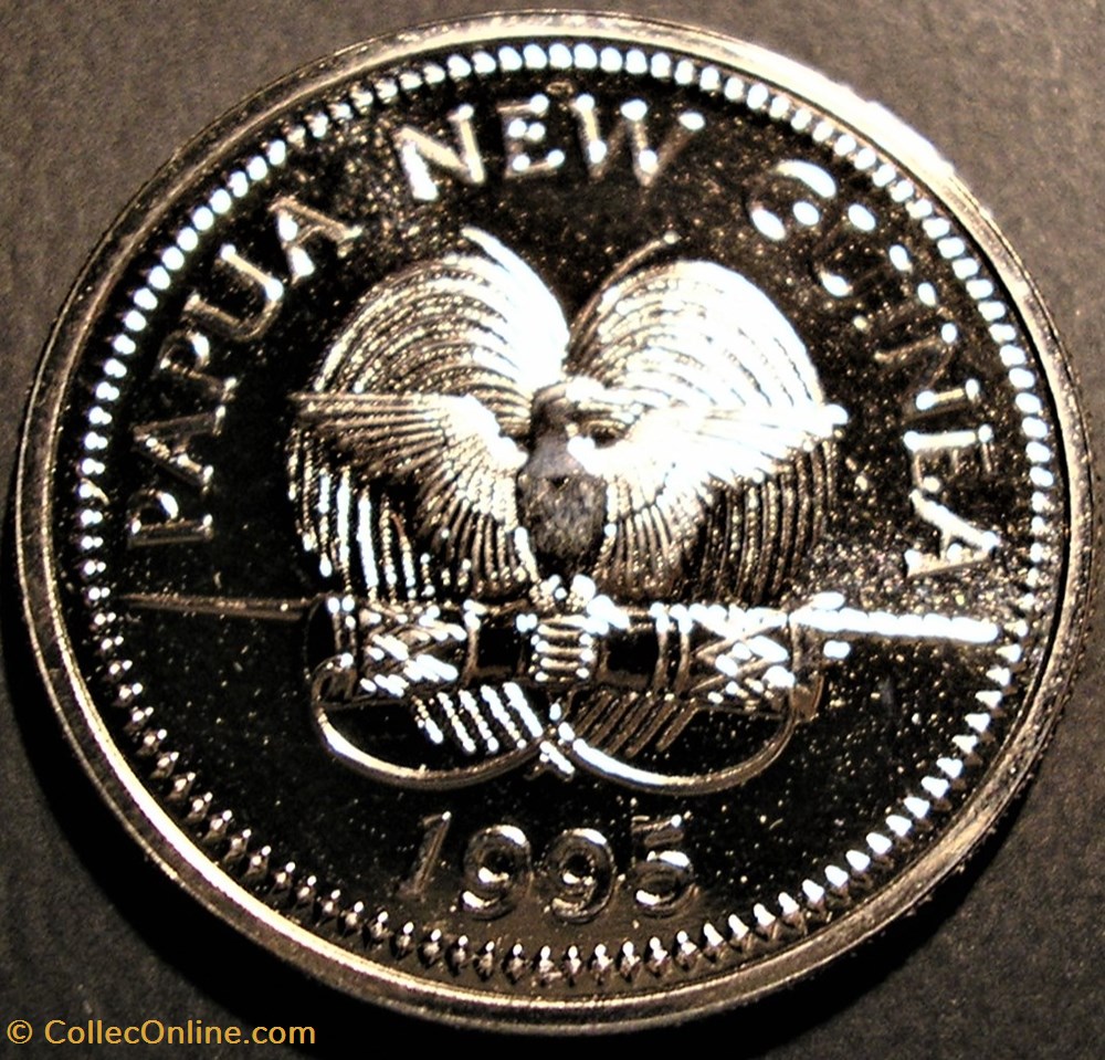 Papua New Guinea - 10 Toea 1995 3 monnaies monde papouasie nouvelle guinee papua new guinea 10 toea 1995