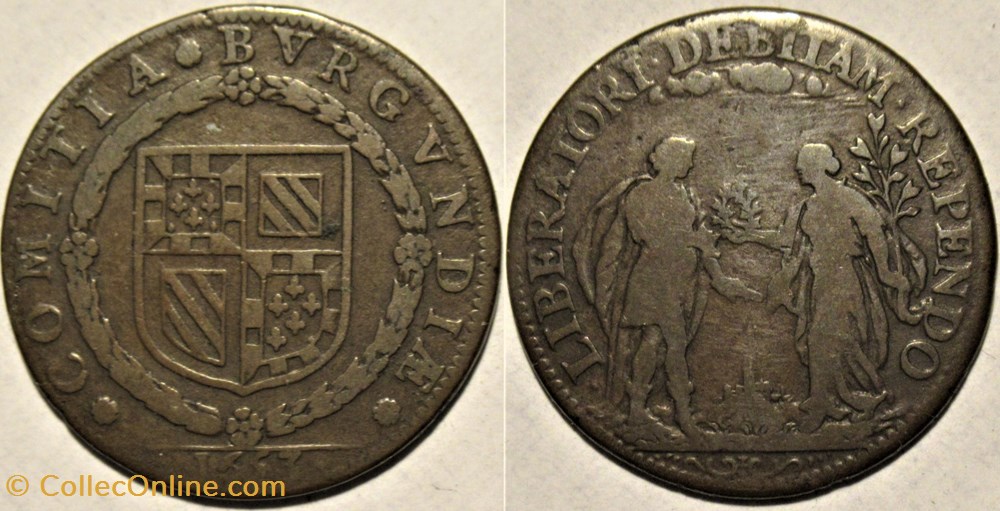 Louis XIV - Jeton 1653 - États de Bourgogne, fin de la Fronde monnaies paranumismatique jetons poids louis xiv jeton 1653 etats de bourgogne fin de la fronde