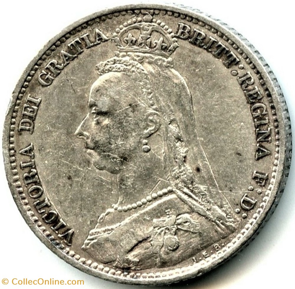 monnaies monde royaume uni victoria jubilee sixpence 1889 kingdom of great britain