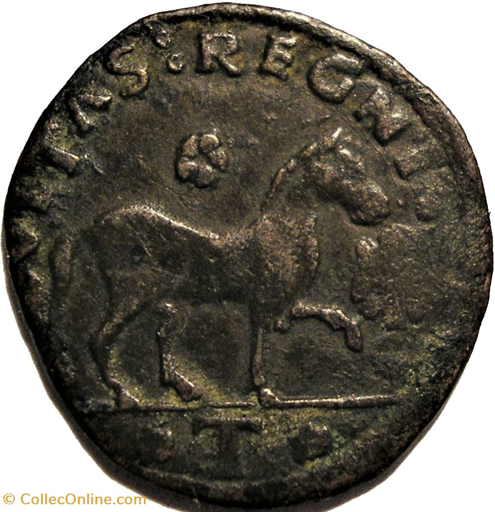 1458-1494 Royaume de Naples, Cavallo - Ferrante d'Aragona monnaies europe medievale 1458 1494 royaume de naples cavallo ferrante aragona