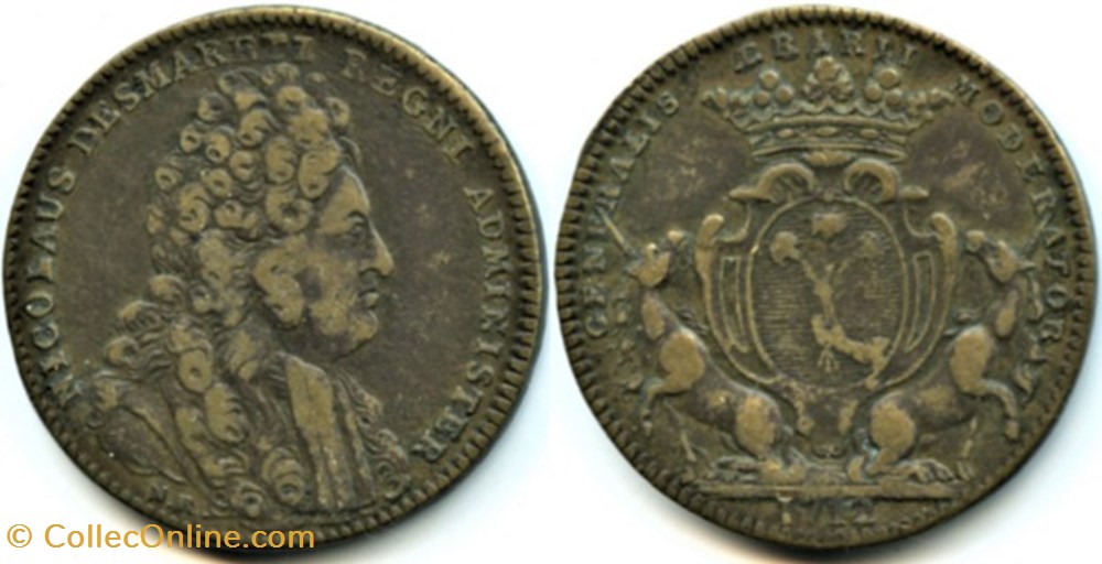 Nicolas Desmaretz - Jeton 1712, Administrateur du Royaume monnaies paranumismatique jetons poids nicolas desmaretz jeton 1712 administrateur du royaume