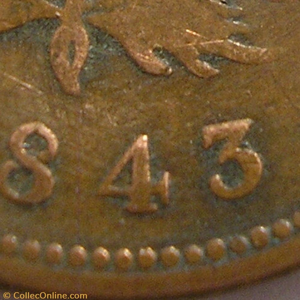 Victoria - One Penny 1843 - Nova Scotia 3 monnaie monde canadum victoria one penny 1843 nova scotia