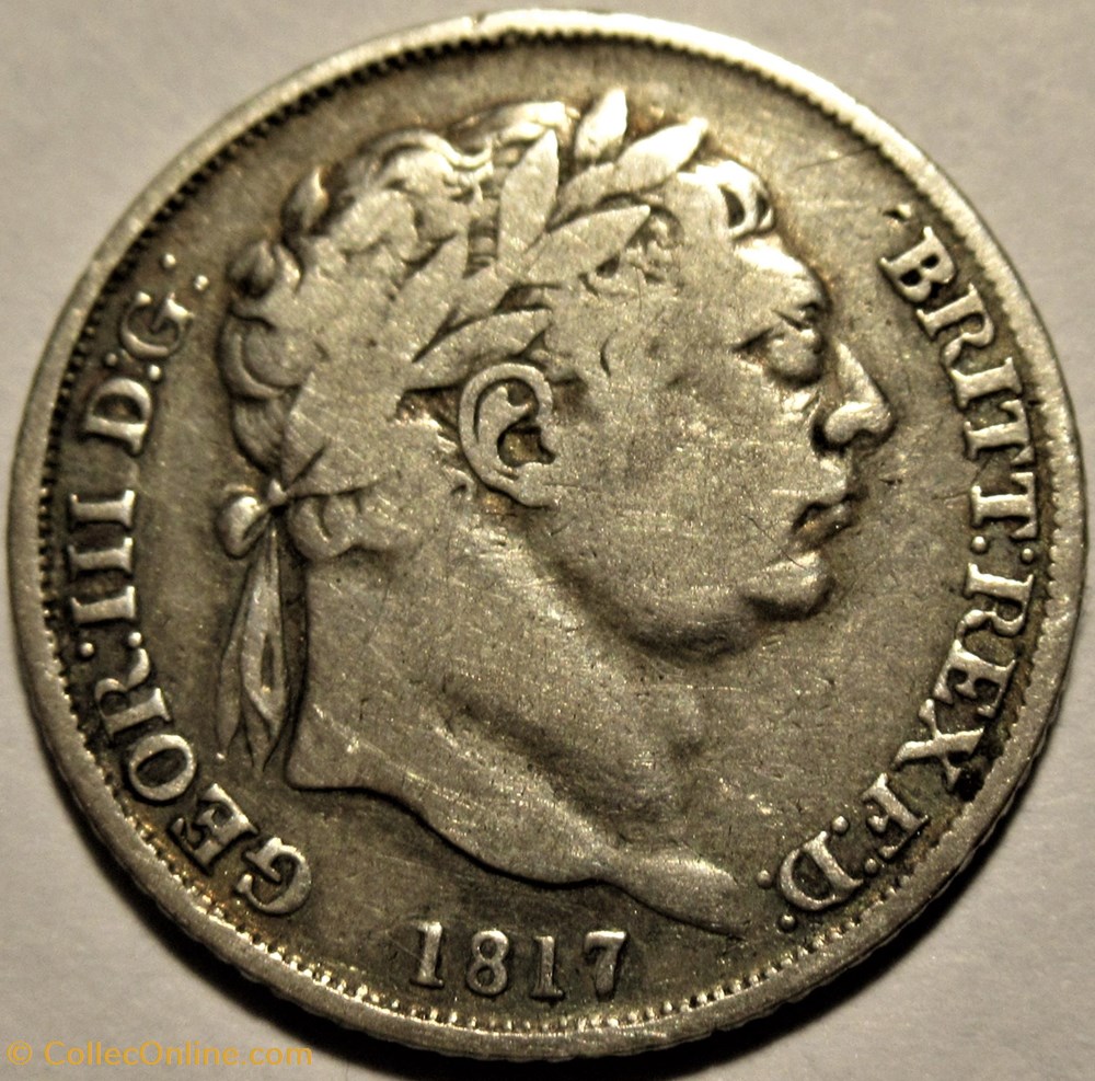 George III - 6 Pence 1817 - United Kingdom of Great Britain monnaies monde royaume george iii 6 pence 1817 united kingdom of great britain