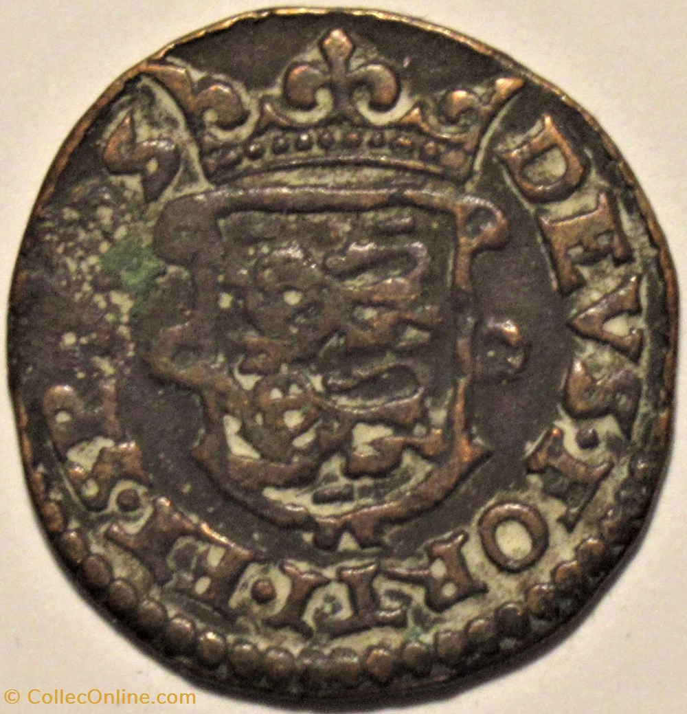 Dutch Republic - 1 Duit 1663 - West Friesland monnaies monde pays bas dutch republic 1 duit 1663 west friesland