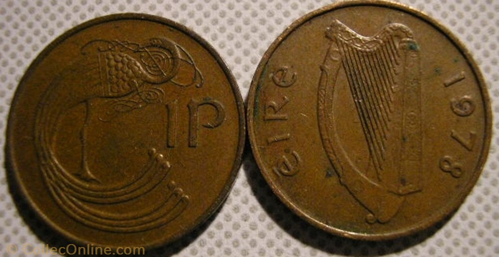 1 Penny 1978 monnaie monde irlande 1 penny 1978