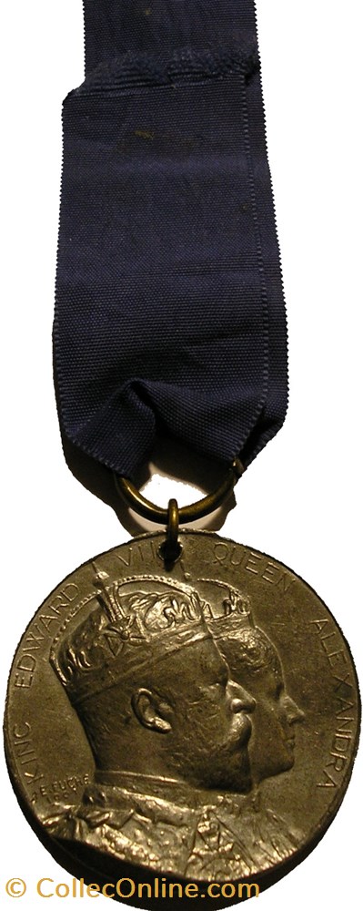 Edward VII & Alexandra - 1902 Coronation Medal, Canterbury - UK 4 medaille royaume uni edward vii alexandra 1902 coronation medal canterbury uk