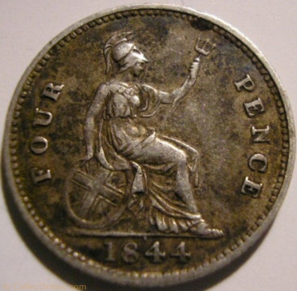 Victoria - 4 Pence 1844 - Kingdom of Great Britain monnaies monde royaume uni victoria 4 pence 1844 kingdom of great britain