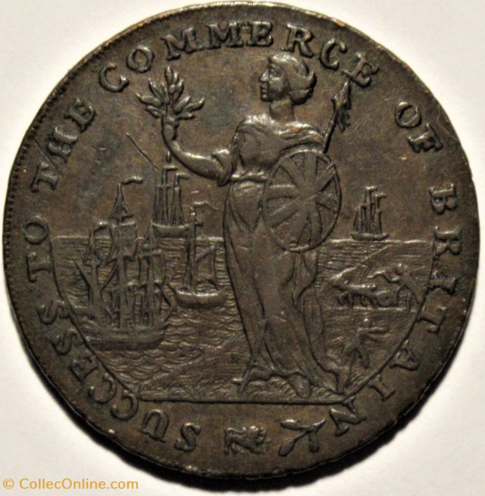 1794 HalfPenny Token T. Jennings - Spalding, Lincolnshire monnaies monde royaume uni 1794 halfpenny token t jennings spalding lincolnshire