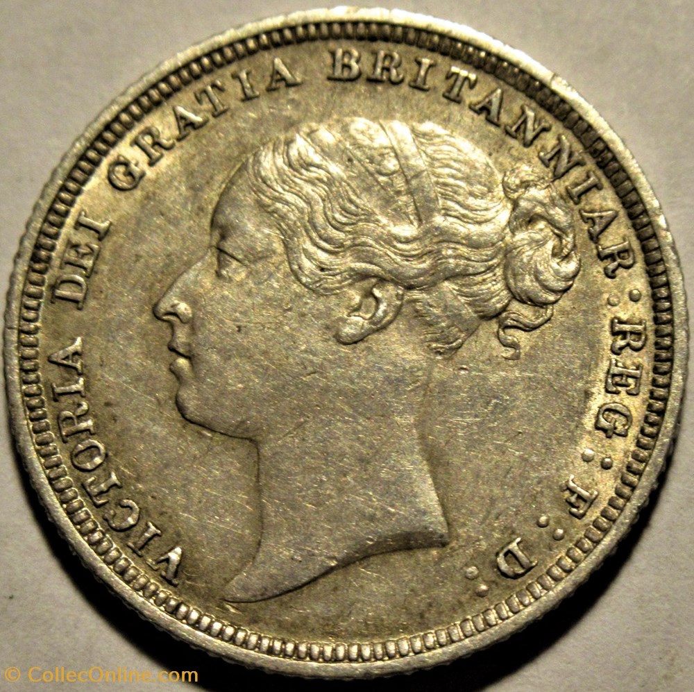 Victoria - Sixpence 1883 Kingdom of Great Britain 2 monnaies monde royaume uni victoria sixpence 1883 kingdom of great britain