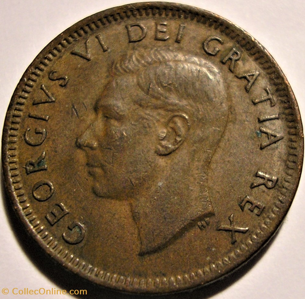 George VI - 1 Cent 1951 monnaie monde canadum george vi 1 cent 1951