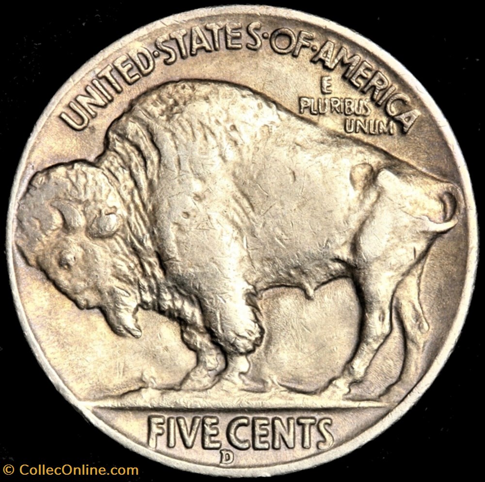 1936 Denver 5 Cents - Doubling 2 monnaies monde etats unis 1936 denver 5 cents doubling