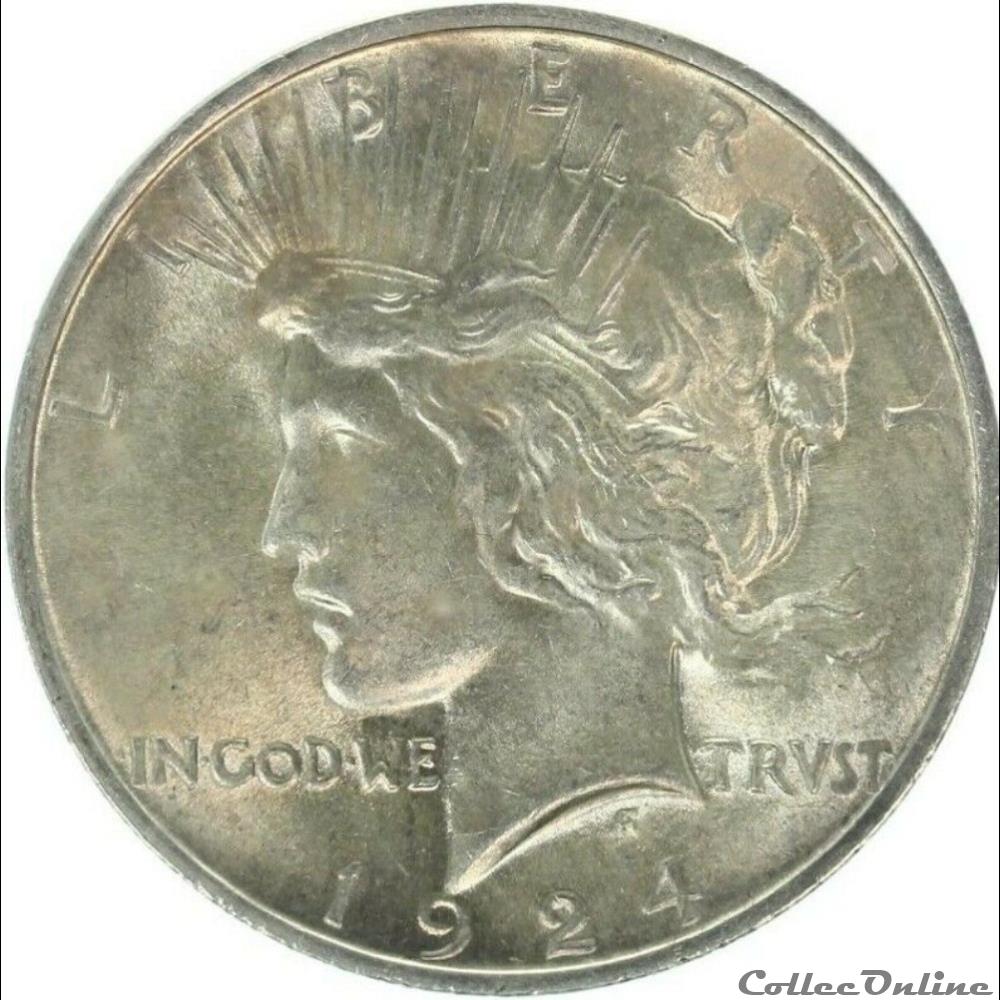 1924 Dollar monnaie monde etat uni 1924 dollar