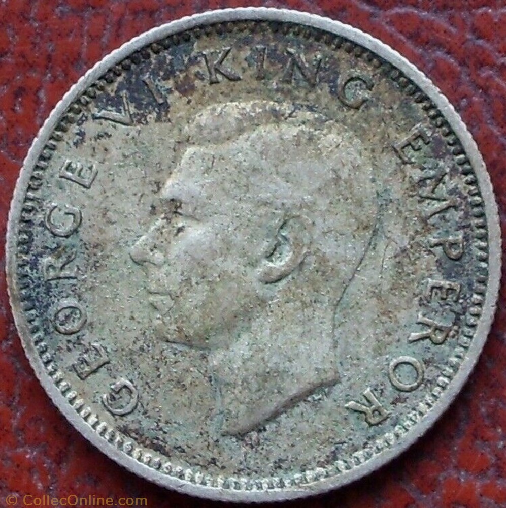 George VI - 6 Pence 1940 - New Zealand monnaie monde nouvelle zelande george vi 6 pence 1940 new zealand