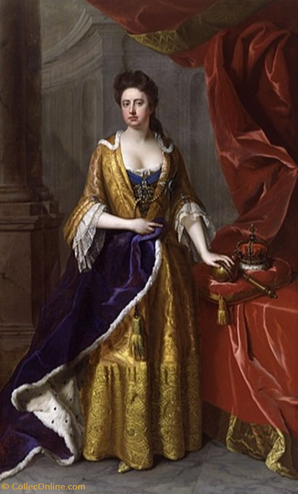 Anne (1665-1702-1714) - Bookmark monnaies europe medievale royaume d angleterre anne 1665 1702 1714 bookmark